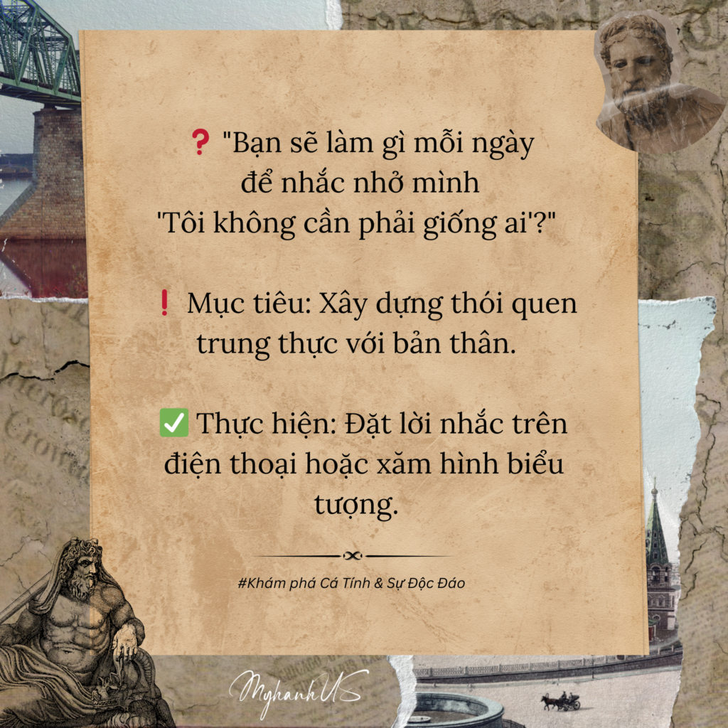 Thấu Hiểu Bản Thân - 15 câu hỏi khám phá cá tính và sự độc đáo