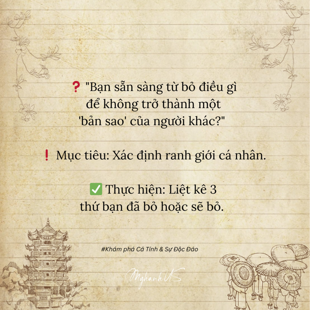 Thấu Hiểu Bản Thân - 15 câu hỏi khám phá cá tính và sự độc đáo