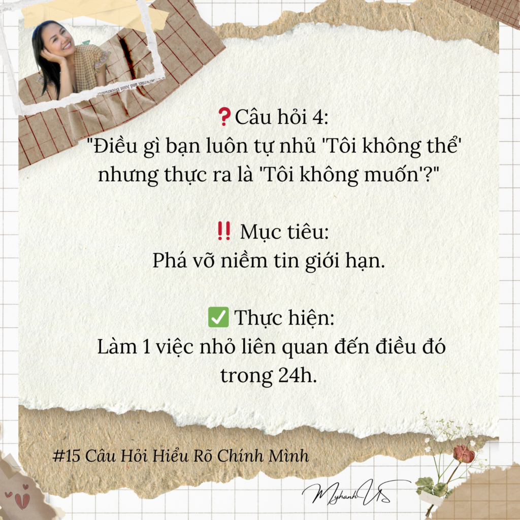 15 Câu hỏi Giúp Bạn Hiểu Rõ Chính Mình