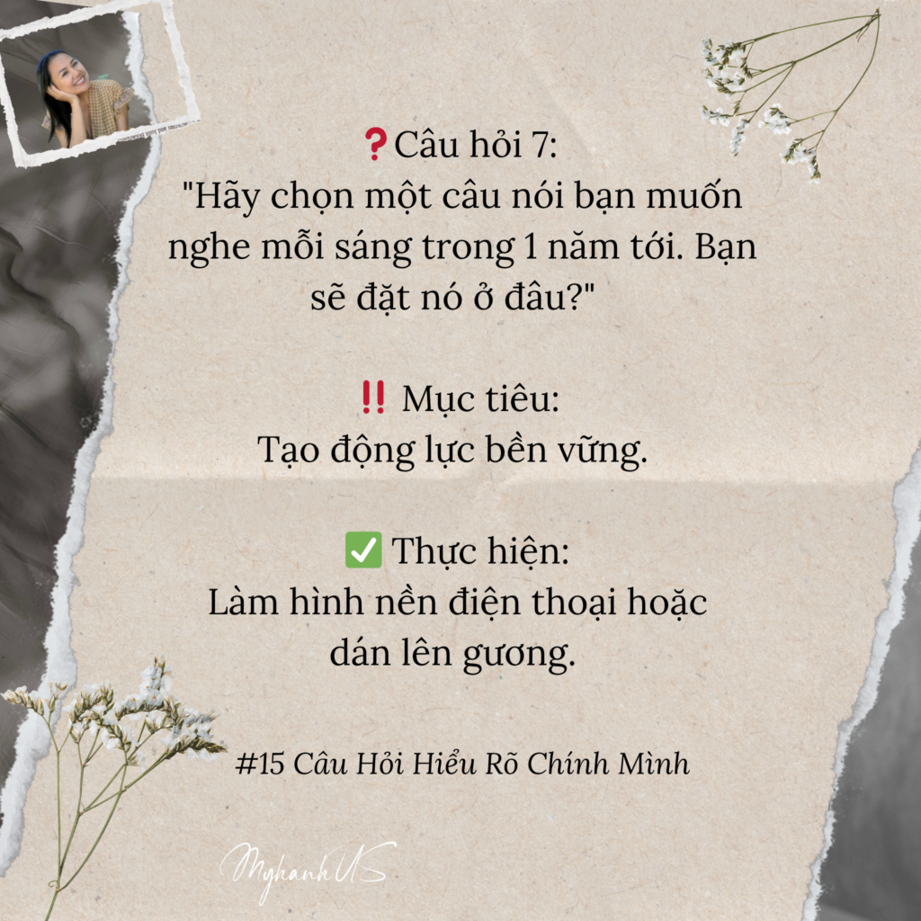 15 Câu hỏi Giúp Bạn Hiểu Rõ Chính Mình